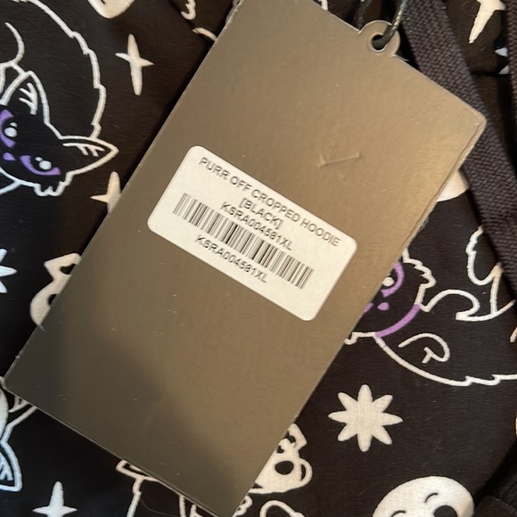 COPY - Purr off cropped hoodie - Picture 3 of 3